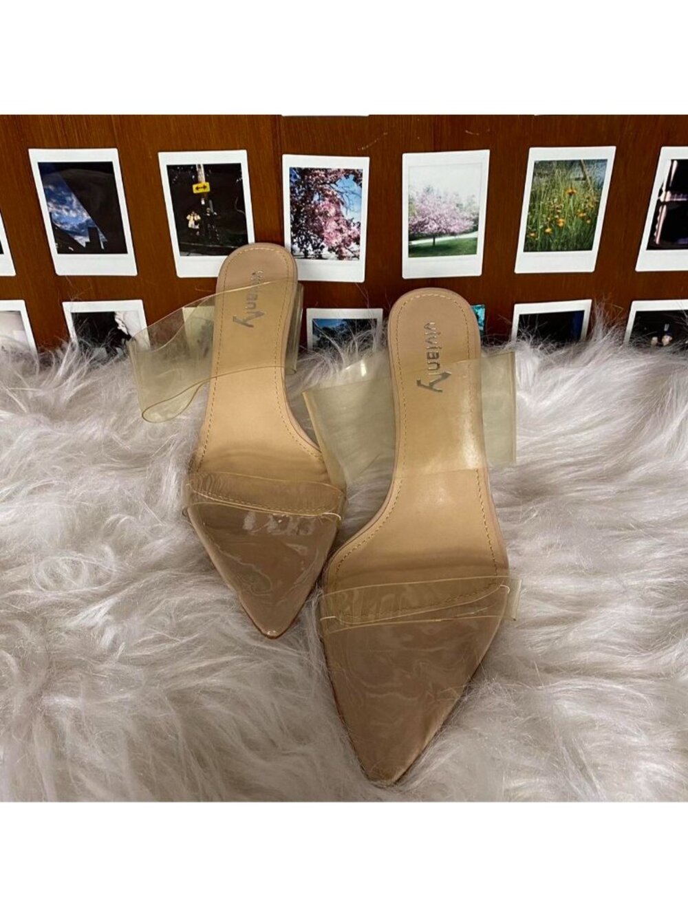 Clear Strappy Heels